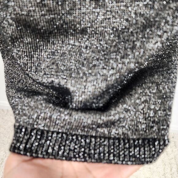 Marc New York Andrew Marc Metallic Dress Kimono Bodycon Knit Stretchy Shimmer M - Picture 4 of 16